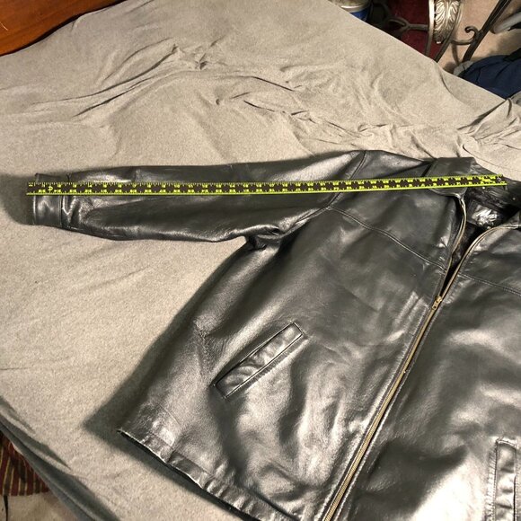 Vintage Max USA Black Leather Jacket XXL Removable Liner Included - Picture 9 of 16